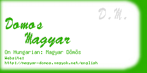 domos magyar business card